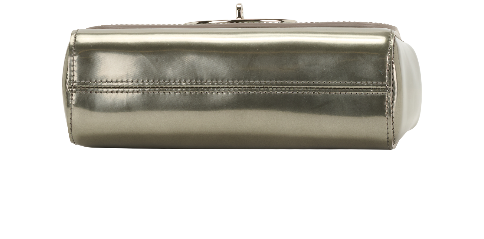 Small Lily, &pound;495, Handbags, Silver, Patent Leather, Top view